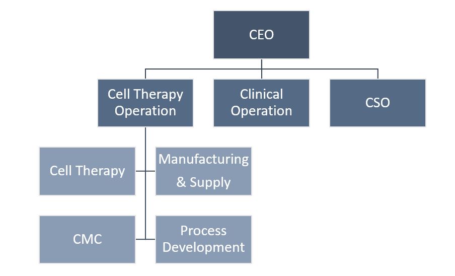 이미지: Immunomic Therapeutics, Inc. 조직도