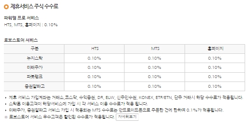 이미지: 제휴서비스 주식 수수료
