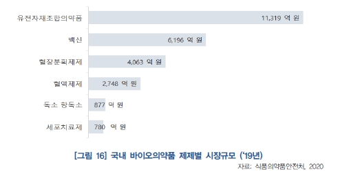 이미지: <국내 바이오의약품 시장 전망>