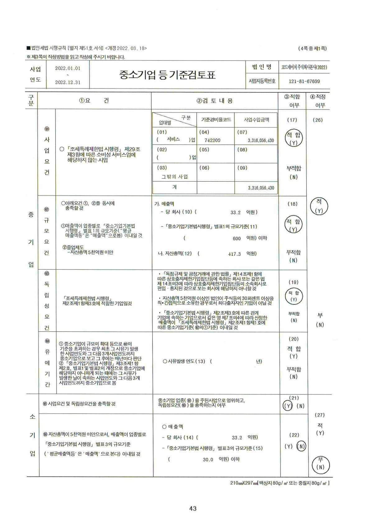 이미지: 2022년도 중소기업등 기준검토표_1
