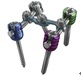 이미지: (Pedicle Screw, Rod, Connector)