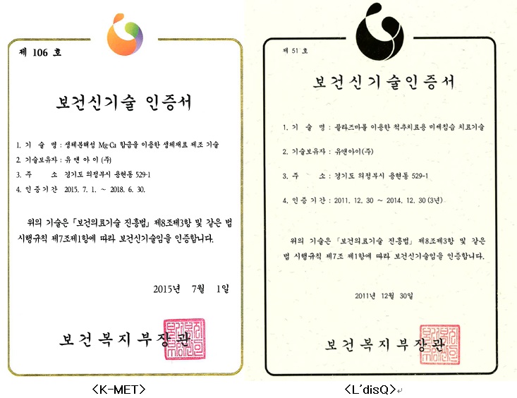 이미지: <보건신기술 인증현황>