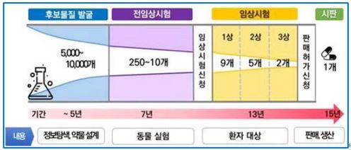 이미지: 신약 개발 단계