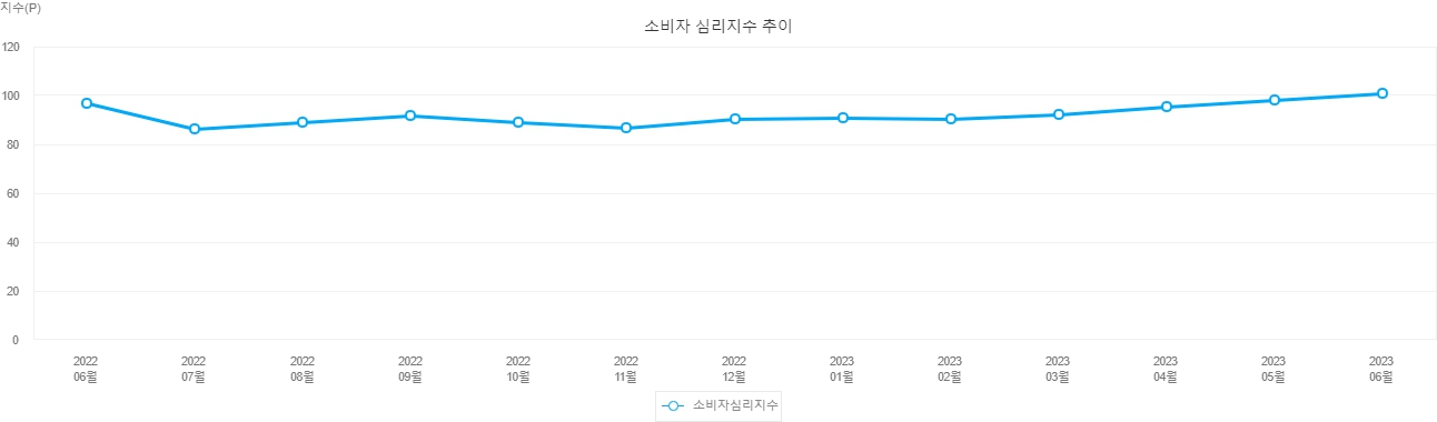 이미지: 소비자 심리지수 추이