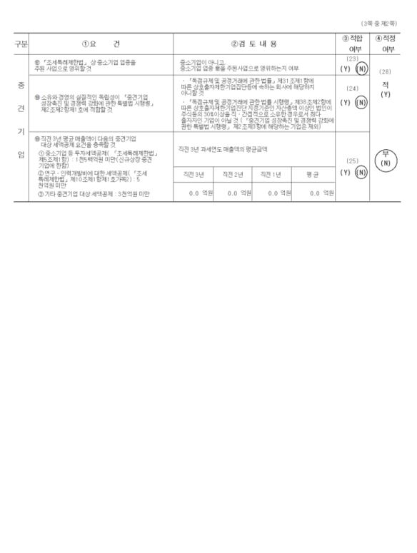 이미지: 중소기업등 기준검토표2
