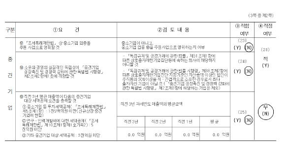 이미지: 중소기업 등 기준검토표_2