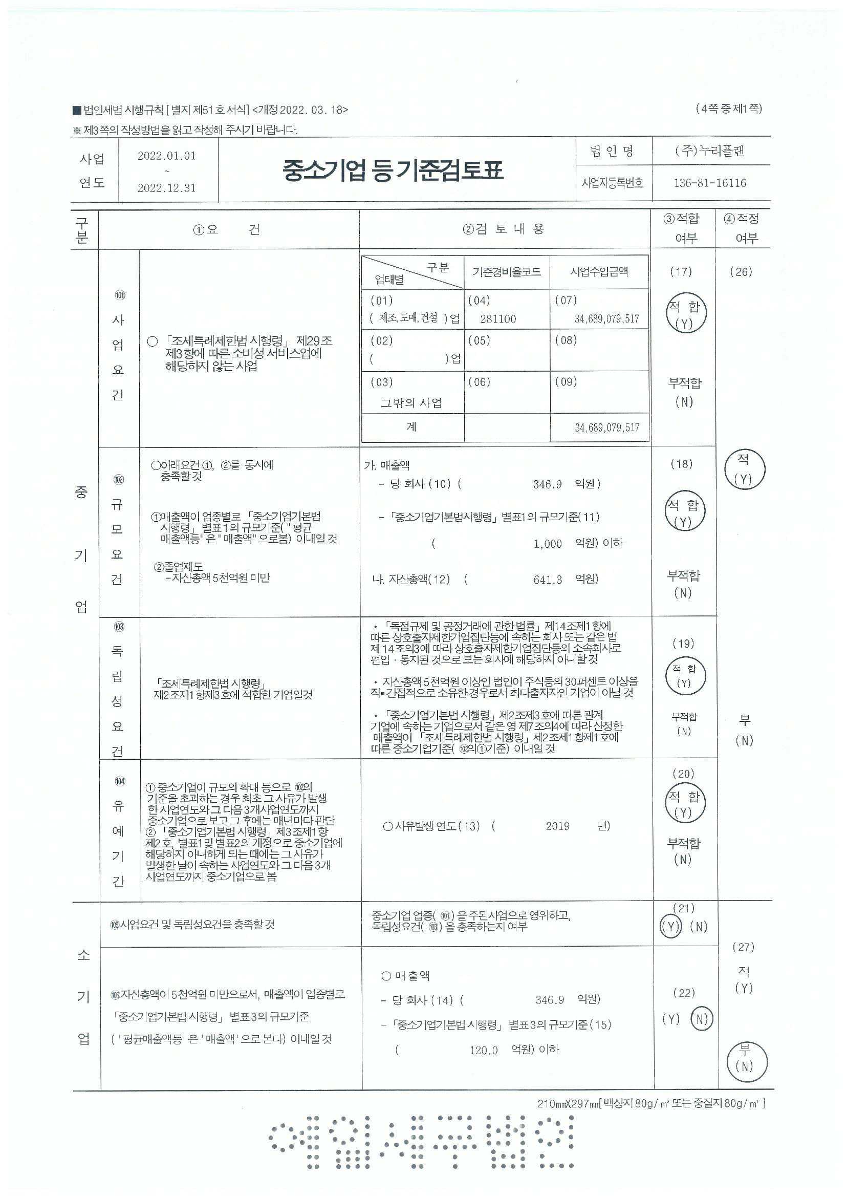 이미지: ★ (주)누리플랜 중소기업검토표_01