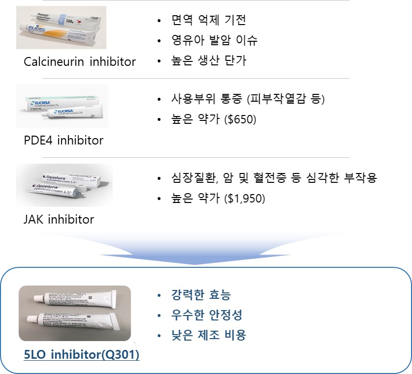이미지: [아토피성피부염 경쟁약물의 미충족수요와 Q301의 시장기회]