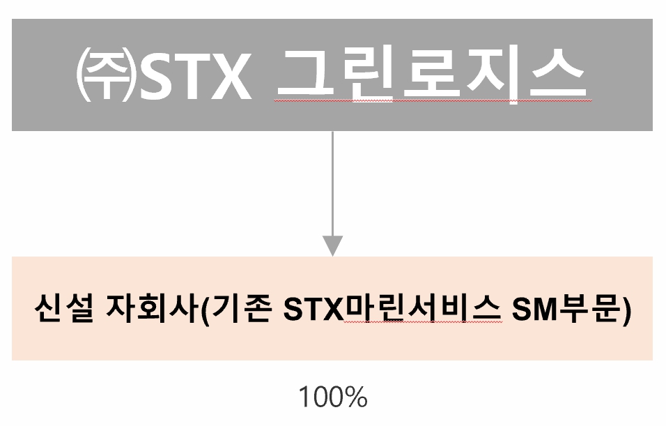 이미지: 분할후 지배구조도(신설법인)