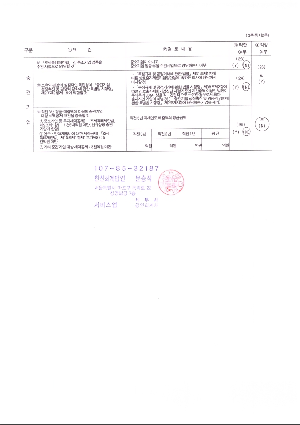이미지: 중소기업기준검토표(2022년)_2