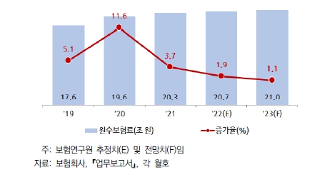 이미지: 자동차보험 원수보험료 전망