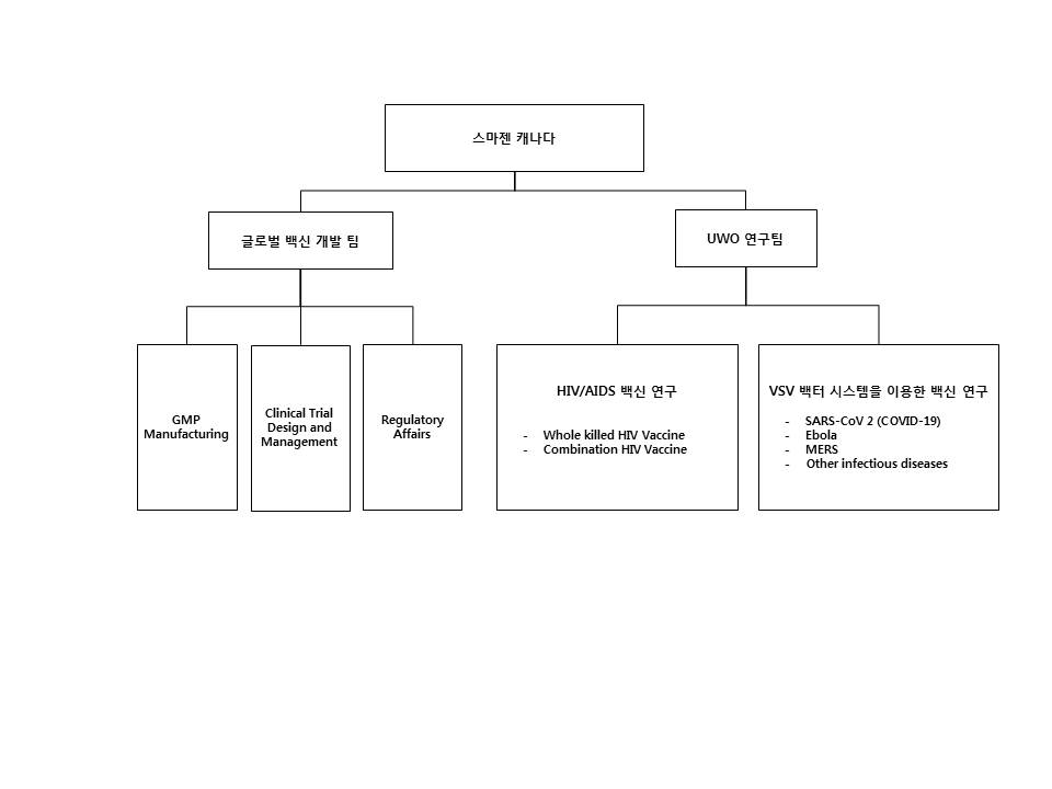 이미지: 스마젠 캐나다 조직도