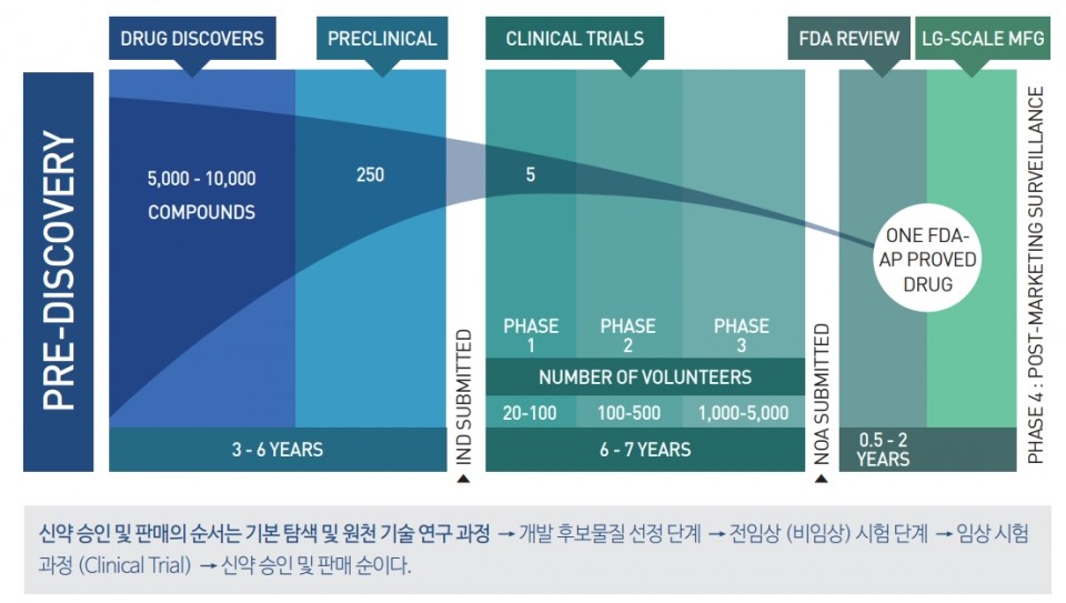 이미지: 신약 개발 단계