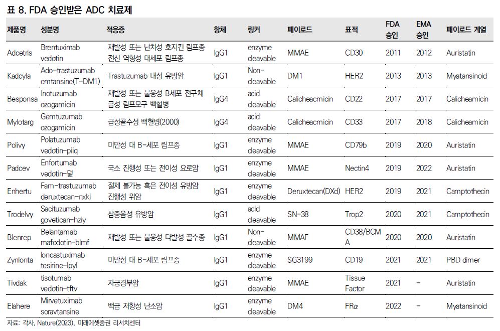 이미지: [FDA 승인받은 ADC 치료제]