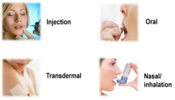 이미지: 다양한 약물전달 기술