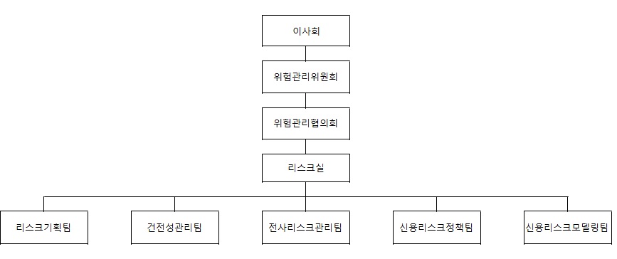 이미지: 리스크관리 조직체계