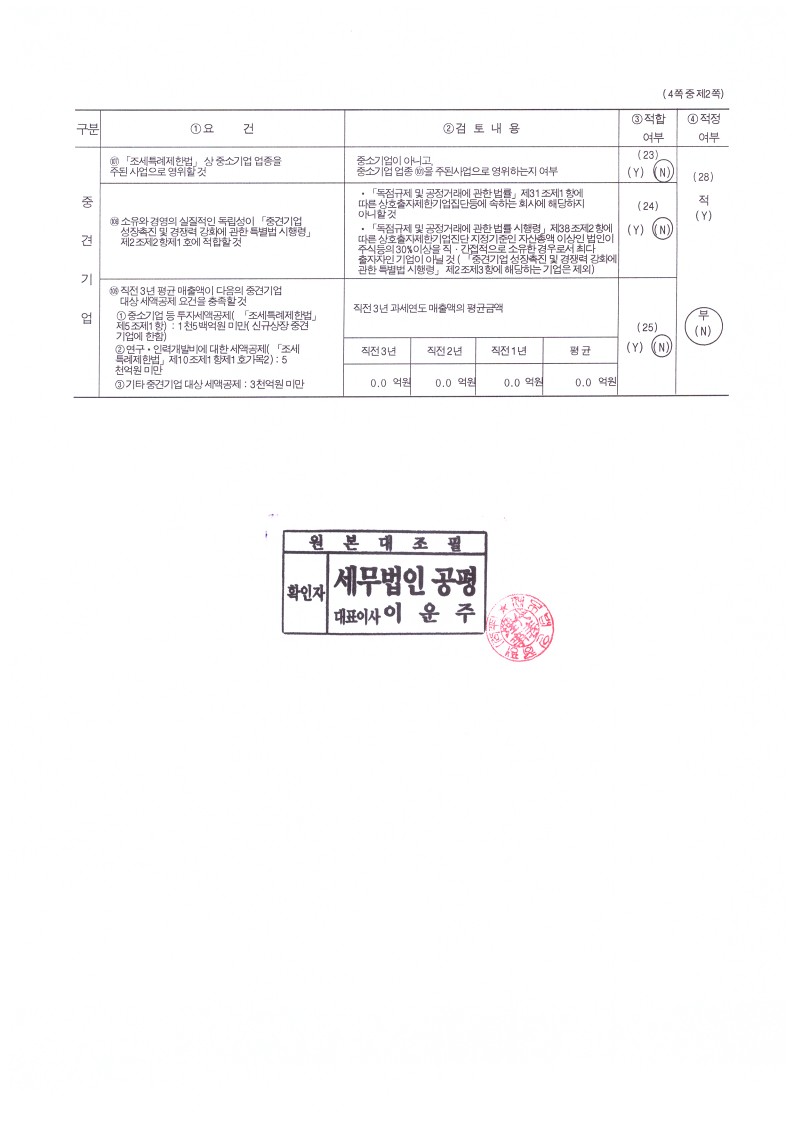 이미지: 씨티케이 23년 중소기업기준검토표_2