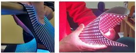 이미지: FLD(Flexible LED Display)형태