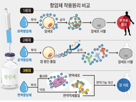 이미지: 항암제 발전과정(출처: Cancer Answer)