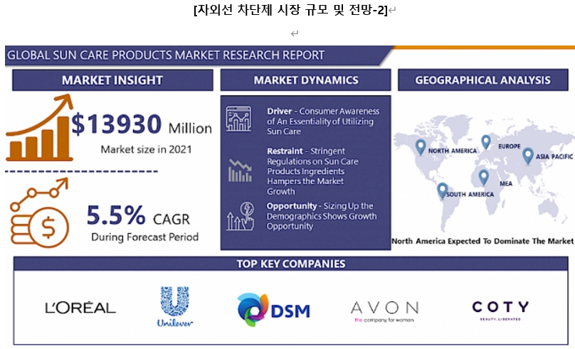 이미지: 출처 - introspective market research, global sun care products market overview