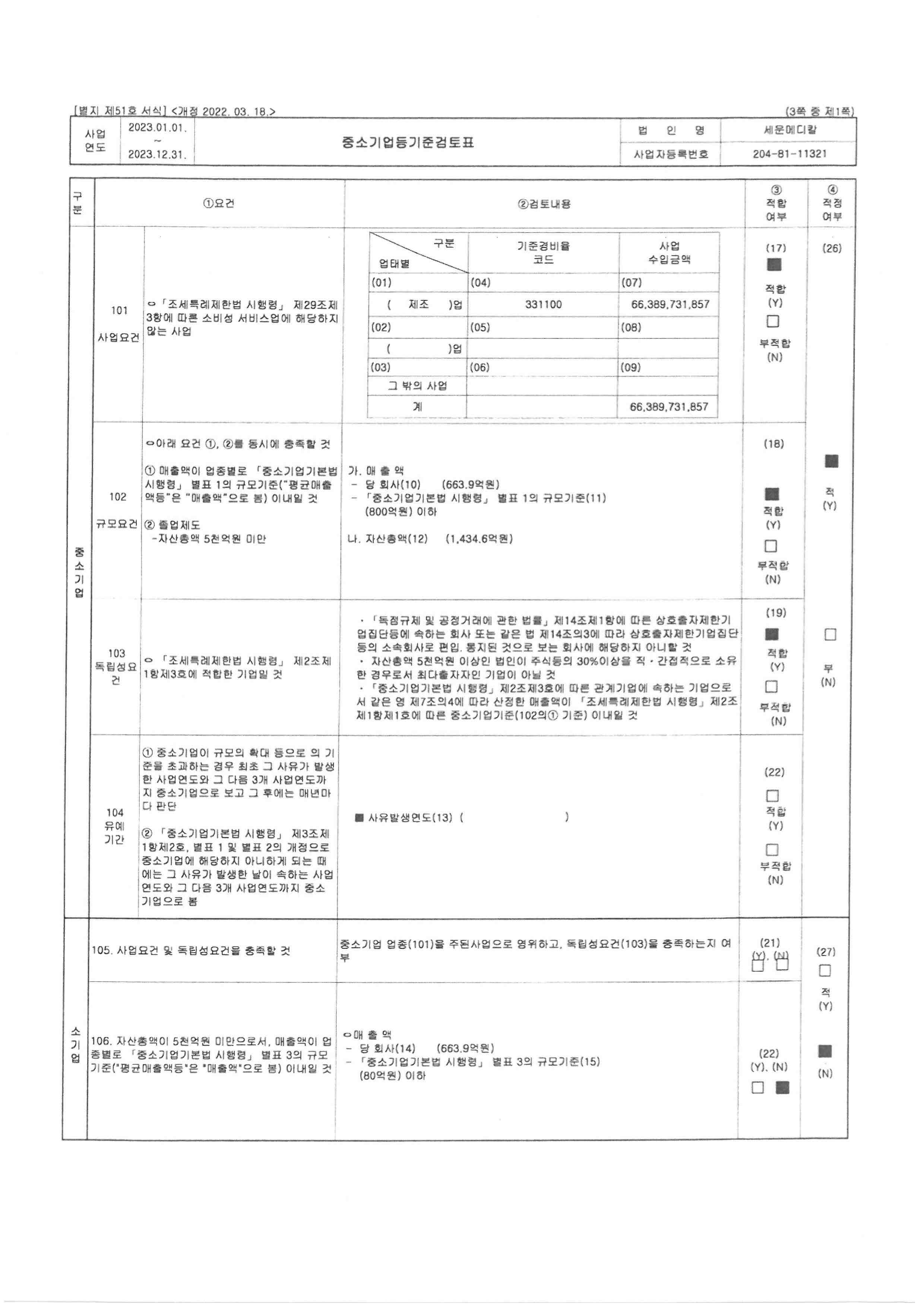 이미지: 중소기업기준검토표1
