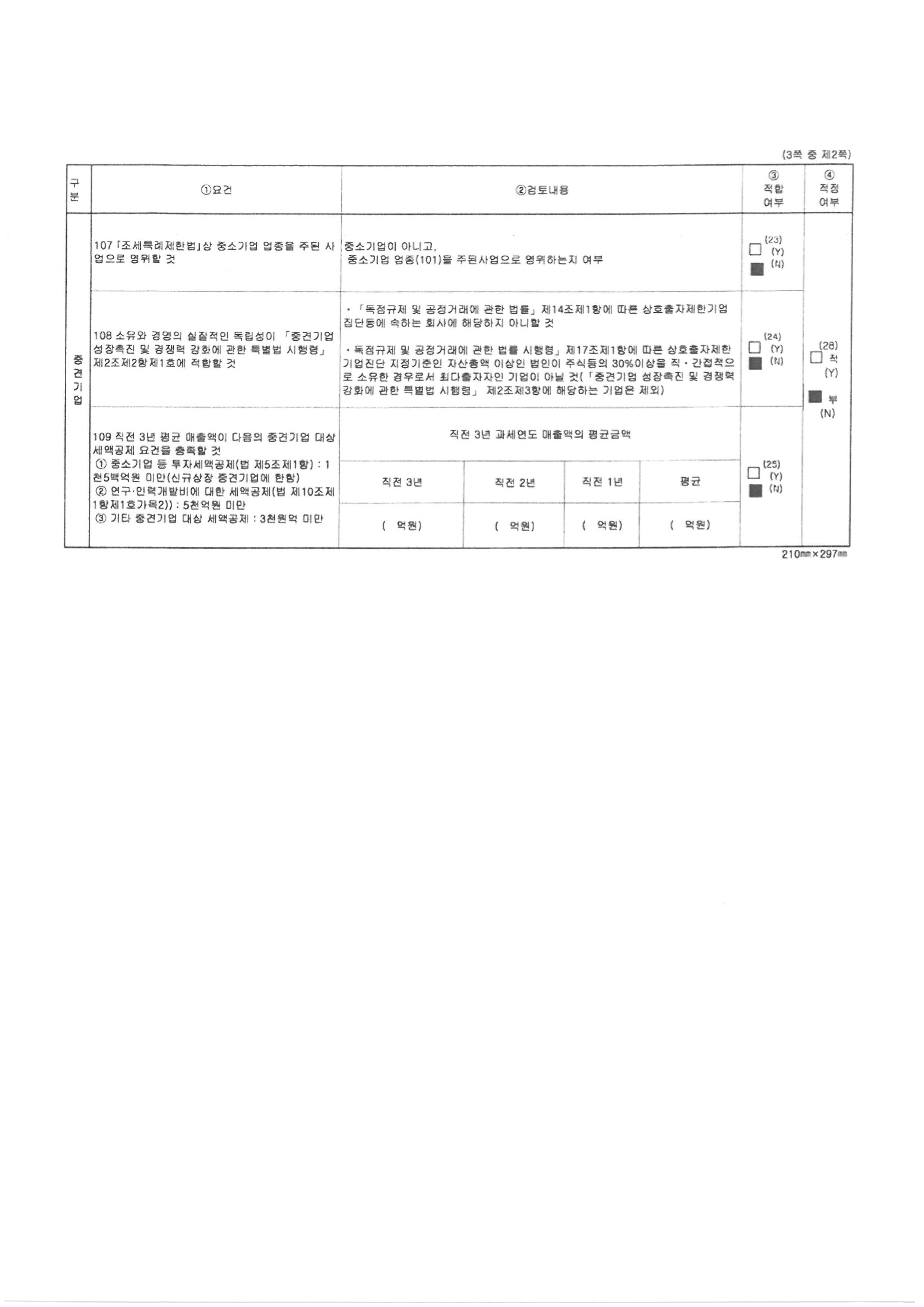 이미지: 중소기업기준검토표2