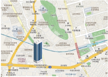 이미지: 구리사옥 입지