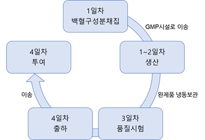 이미지: CeliVax 완제의약품 제조 및 출하 과정