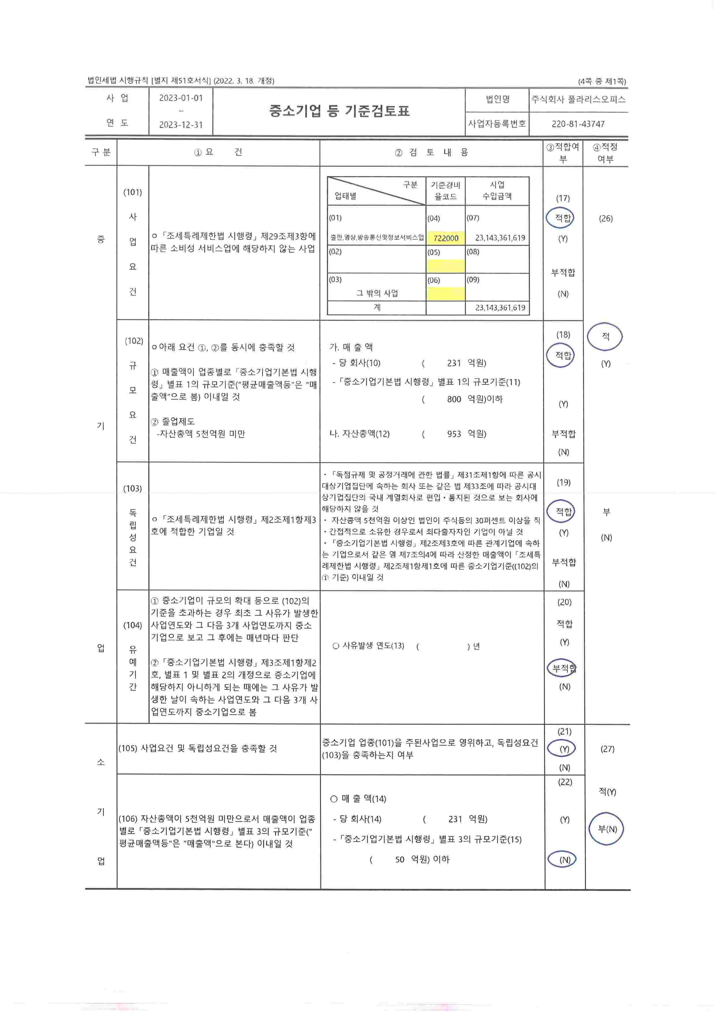 이미지: 폴라리스오피스 fy23 중소기업기준검토표_001