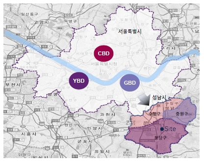 이미지: BBD 권역 입지환경
