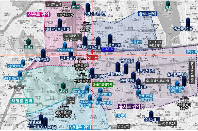 이미지: sk서린빌딩 입지환경