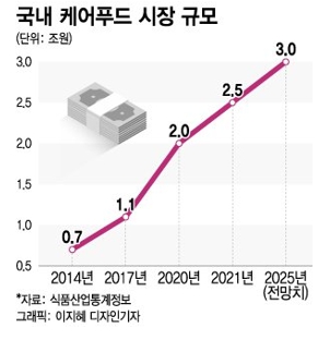 이미지: 국내 케어푸드 시장 규모