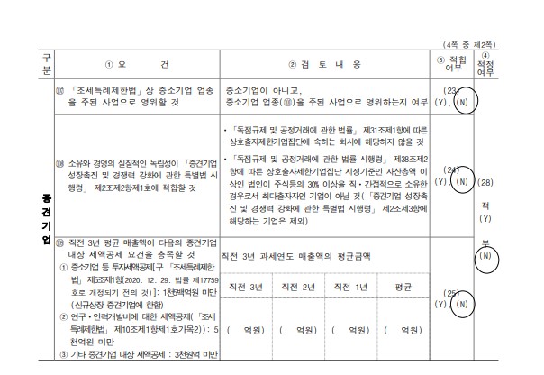 이미지: 중소기업기준검토표2