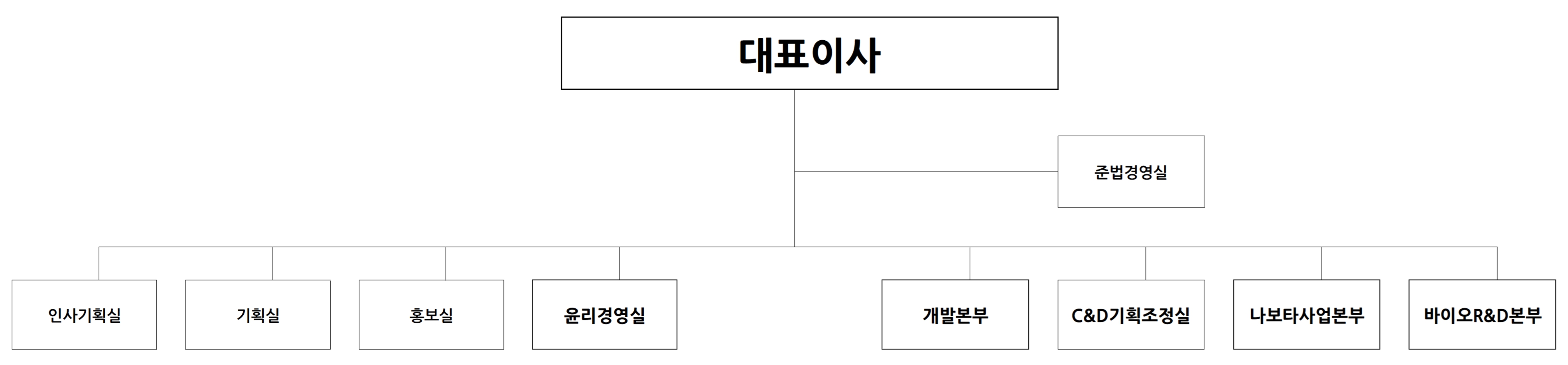 이미지: 대웅 조직도