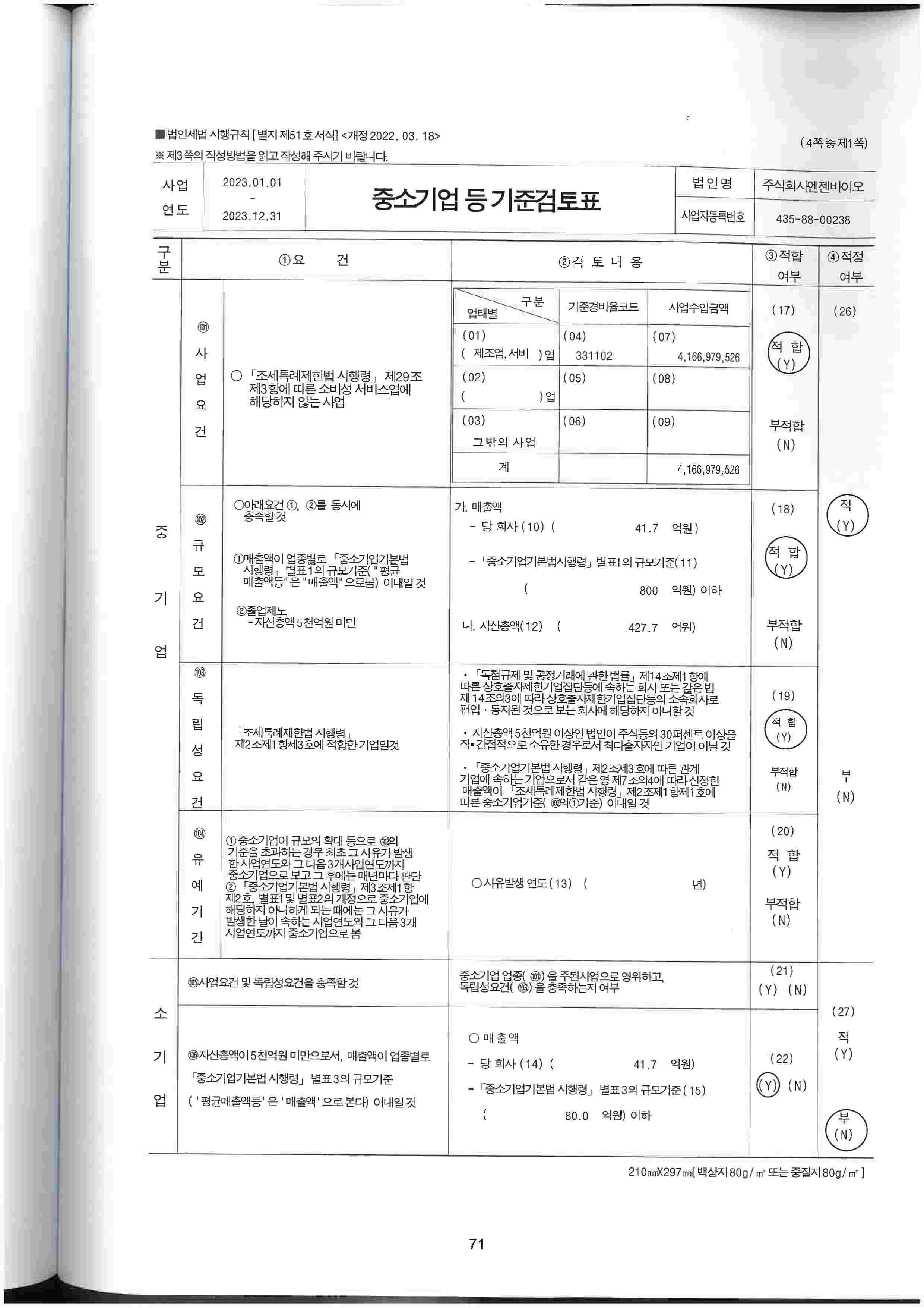 이미지: 중소기업기준등검토표-1