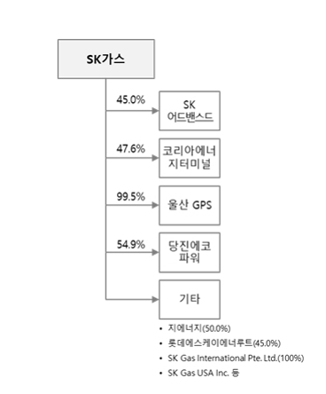 이미지: sk가스 지배 구조도