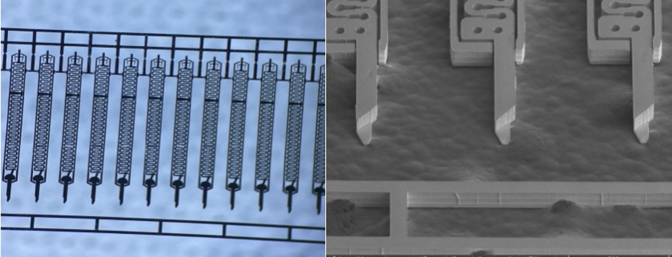 이미지: [그림] 당사의 MEMS PIN(마이크로 핀)