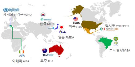 이미지: 글로벌 GMP 승인 현황