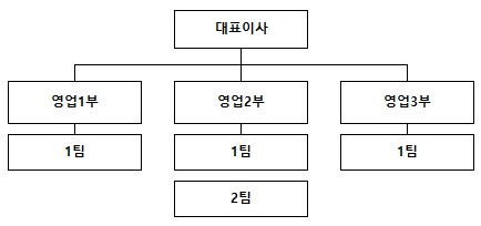 이미지: 영업조직도(2024.12.31)