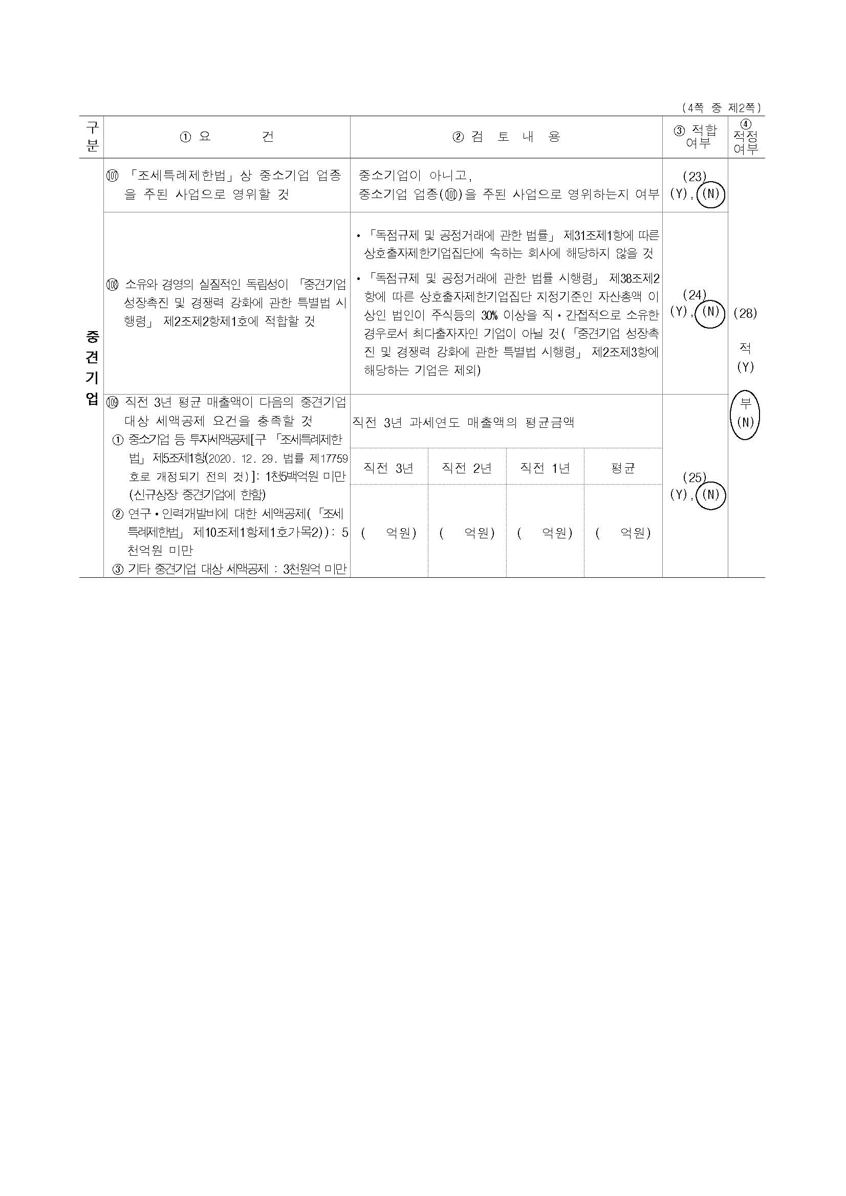 이미지: 알톤_중소기업 등 기준검토표_2