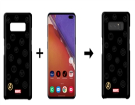 이미지: IT디바이스에 IT융합제품(커버) 장착