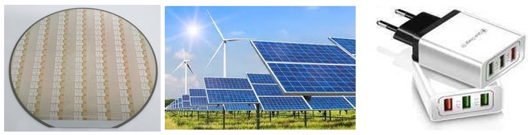 이미지: GaN power소자와 응용 분야의 사례