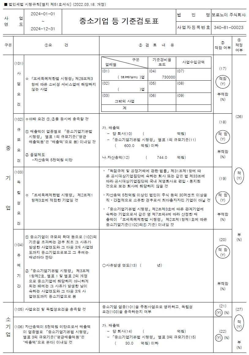 이미지: 중소기업 등 기준검토표_2024.12.31_(1)
