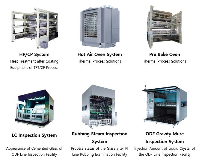 이미지: 디스플레이 제조 장비 라인업