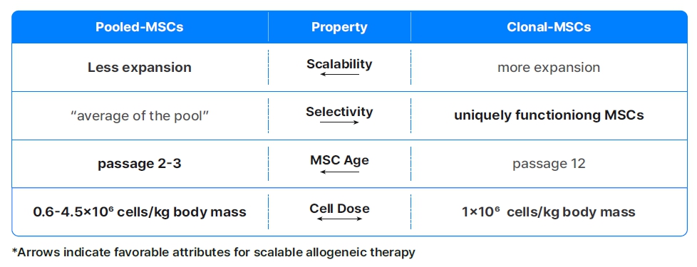 이미지: Comparative analysis of pooled MSCs versus clonal MSCs in for favorable allogeneic regenerative therapy attributes