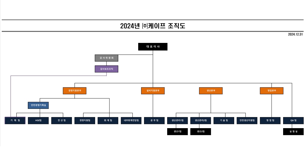 이미지: 24년 케이프 조직도