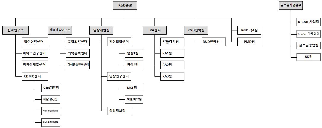 이미지: R&D 조직도