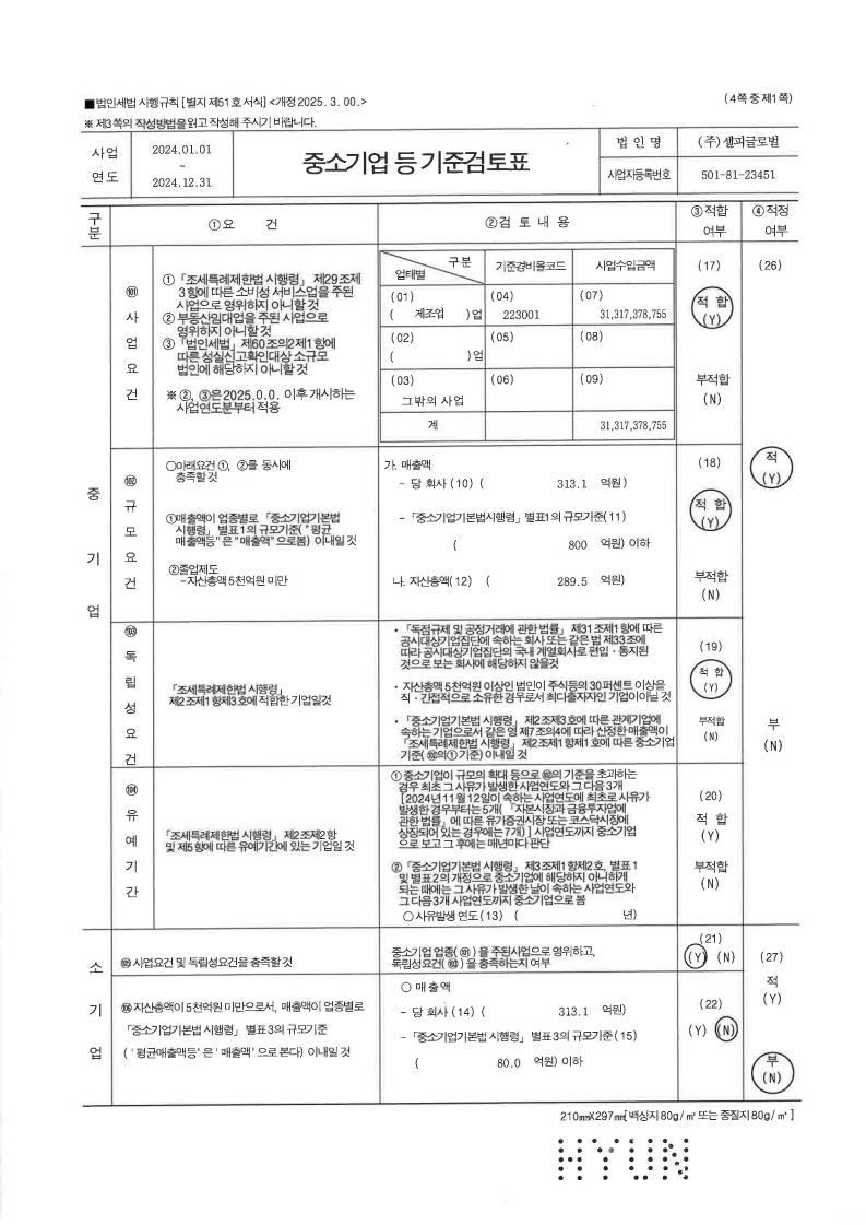 [셀피글로벌] 사업보고서(일반법인)