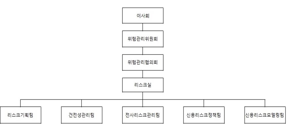 이미지: 리스크관리 조직체계