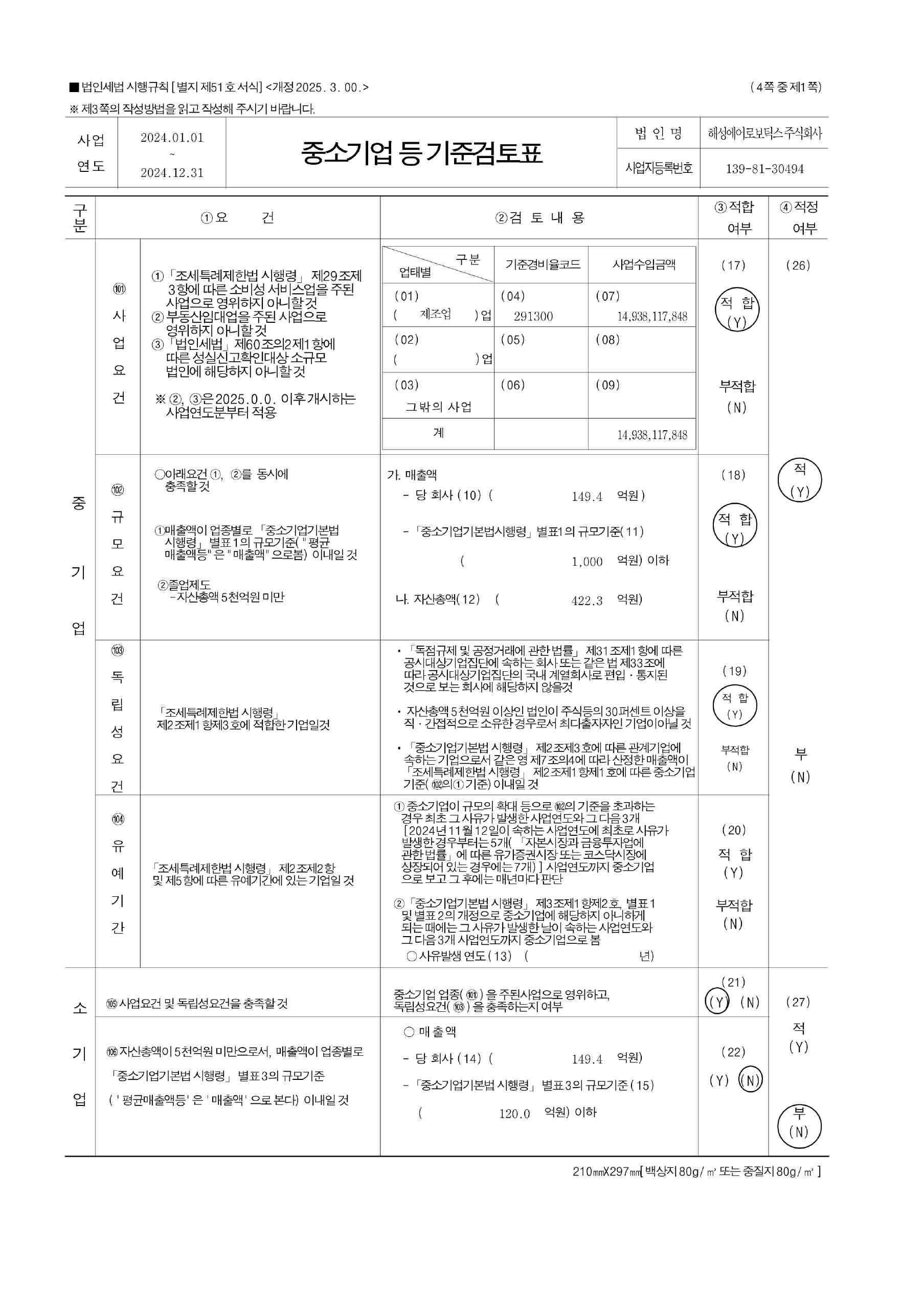 이미지: 중소기업 기준검토표_1